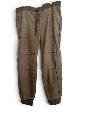 James Perse Taupe Drawstring Jogger Pants
